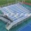 10 rows raised deluxe used aluminum bleachers for sale with wheelchair ramp