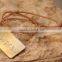 Classic Brass Dog Tag on Chain