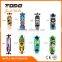 TODO 9 ply 100% full Chinese Maple 2016 hot sale 41*9.5inch drop through drop down skateboard complete oem logo longboard