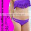 Pure Color Fringed Tassels Bikini with Hollow-Out Panty NA102-dark purple