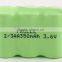 NI-MH 3.6V 2/3AA 350mah rechargeable battery pack