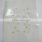 Custom ODM Charmsies metallic sweet little star shape iron in hair charms hair accessories iron-on hair jewel factory