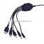 AC/ DC 5 in 1 Universal Charger for Mobile Phone with Clamp