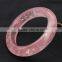 Lucky rose quartz crystal bangles for women