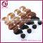 Ombre natural color brown light color virgin malaysian hair body wave human hair extensions