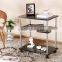 Foshan modern home furniture 3 tier solid wood coffee table sofa side table