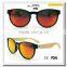 Newest Bamboo Cheaper Sunglass Sun Glasses Red Color Lenses Bamboo Arms Plastic Frame