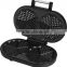 Non-stick Coating Double Heart Electri Waffle Maker