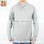 2016 China Import Direct Man Long Sleeve Jumper Wool/cashmere Hoodie Light Grey Hand Knitted Sweater With Kangaroo Pocket