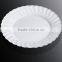 6"Disposable Flower Edge Plate with Silver Coated