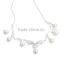 925 Sterling Silver Artificial Fresh Water Pearl Necklace Jewelry Set SNE164W