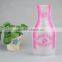 Cheap plastic flower clear round vase/ Tall Plastic Flower Vases/Folding plastic custom flower vase