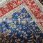 3x5ft blue color area rug muslim prayer rug handmade silk