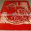 New Style With Flower Desin Raschel Blanket, China Rachel Blanket