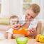 Food Grade Safe Baby Food Storage With Spoon Silicone Bowl