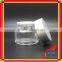 100ml white cream glass jar with clear glass jar for glass jar body cream