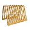DT007/ Kitchen Art Shape Construction Shape Bamboo Wooden Wall Dish Plate Rack