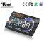 5.5 Inch Car HUD A8 Large Screen Head Up Display With OBDII or EUOBD Display Interface Nano Tech Driving Mileage Measurement
