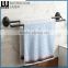 Customized Factory Supplier Zinc Alloy ORB Finishing Bathroom Accessories Wall Mounted Double Towel Bar