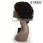 10 inch machine made wig natural color hot sale for black women short curly synthetic machine made hair wigs