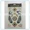 New Fashionable Mixed Gold and Sliver Metallic wholesale full face temporary tattoo