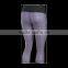 Hight Performance Dry Fit Spandex Yoga Compression Pants, Ladies 3/4 Length Capri Pants