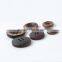 laser engraved 4 holes black wooden buttons for garment