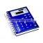 blue new designed loose-leaf notebook with 8 digits calculator