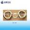 Lavatory overflow hole cover ring