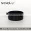 Nomo black plastic water and food bowl for animal transport cage