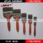 Hot sale wooden handle cheap boiled bristle paint brushes paint set