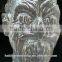 Customized blow mold processing plastic Skull head,skull head decoration