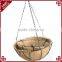S&D Eco-friendly Antique hot sale ceramic home decor artificial flower hanging baskets