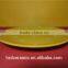 High quality wholesale yellow ceramic plate with polka dots
