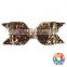 new style silver sequin hair bow clips for baby girl