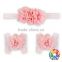 Baby Pink Flower Barefoot sandals for Toddle Baby Girls Fashion Summer Infant shoes