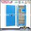 Sample bedroom wardrobe stainless steel hanging clothes storage cabinet with adjustable shelves
