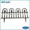 Outdoor garden decoration portable small carven plastic fence
