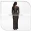 2016 Lady Black Sequin Maxi Elegant Long Sleeve Muslim Evening bandage dresses