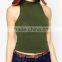 China Factory OEM ODM 2015 New Fashion Customized Turtleneck Crop Top