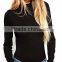 Women's Sexy Backless Long Sleeve Bodycon Black Bodysuit Tops Playsuit