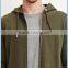 Men's French Terry Zipper Up Longline Hoodie