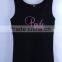 Wholesale sleeveless t shirt fashion womens custom Embroidery tank top manufacturer