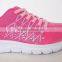 EVA outsole light weight pink color customize woman shoe