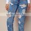 MGOO Popular Women Teaspoon Baggies Jeans Pants For Women In Cobain With Holes Tore Up Muslim Pants