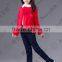 Children's sweater for girls high quality casual red cardigan in stock