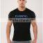 High Quality Performance Mens Sports Training T-Shirt Navy Blue 100% Cotton Tapered Fitness T Shirt Muscle Gym Fitted T-Shirt