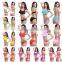 2017 Wholesale Ruffled Design Ladies Swimwear Bikini
