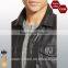 Trim Fit Leather Jacket with Knit Sleeve/Latest Design Jacket For Men