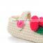 Flower Button Style Free Pattern Crochet Baby Girls Shoes